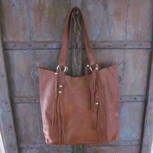 Raj Brown Leather Tote